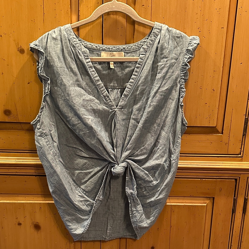 Joie Chambray Sleeveless Top
